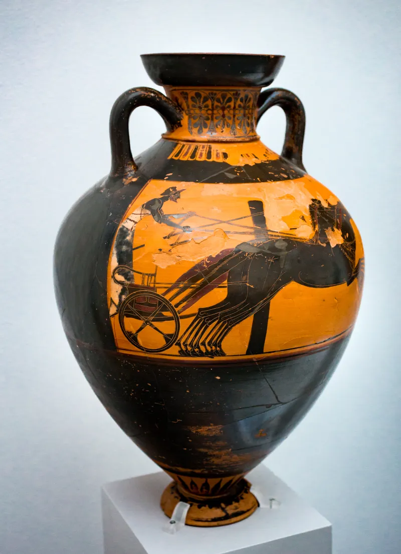 Euphiletos Painter - Abv 322 3 - Athena Promachos - Chariot Race - München As 1452 - 