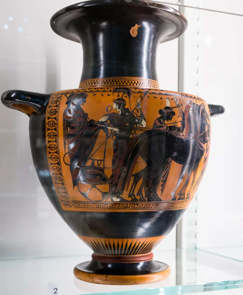 Euphiletos Painter - Abv 324 38 - Herakles And The Lion - Apotheosis Of Herakles - Paris Bnf Cabmed 