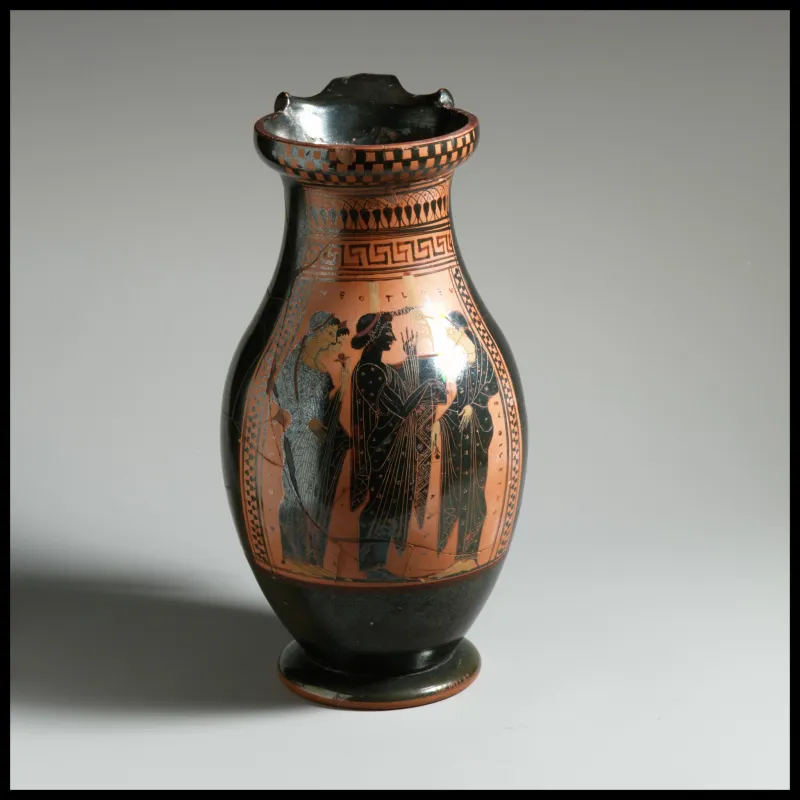 Terracotta Oinochoe- Olpe (Round-Mouthed Jug) Met 