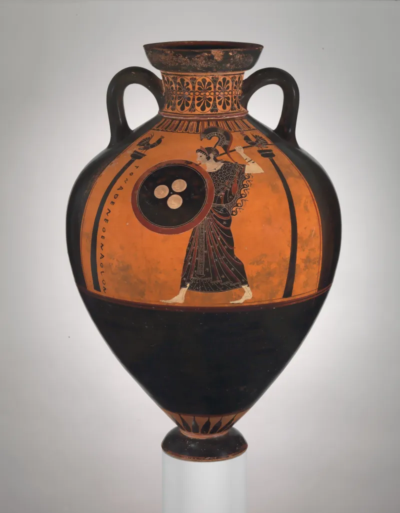 Terracotta Panathenaic Prize Amphora Met 
