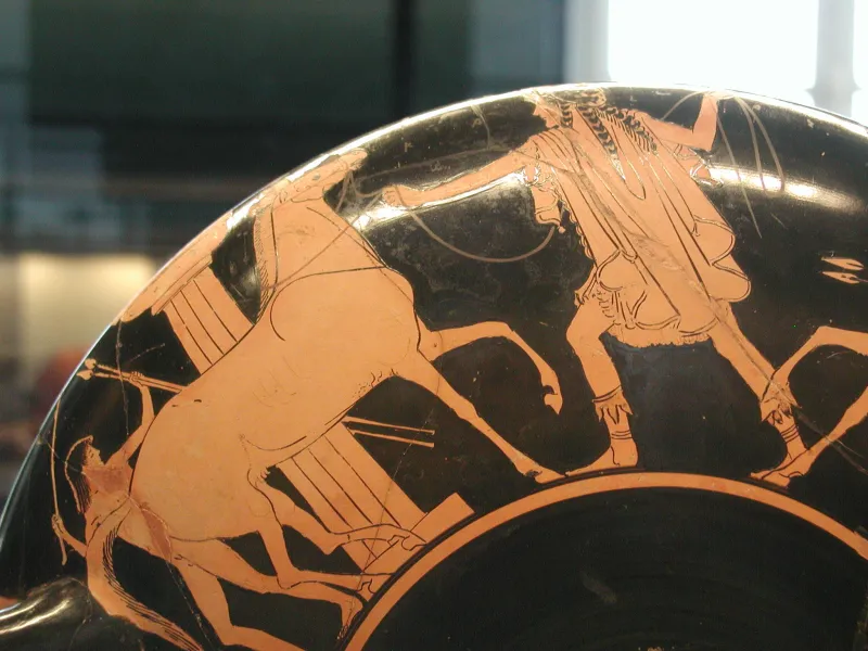 Euphronios 0008, Exterior Cup Detail Louvre 