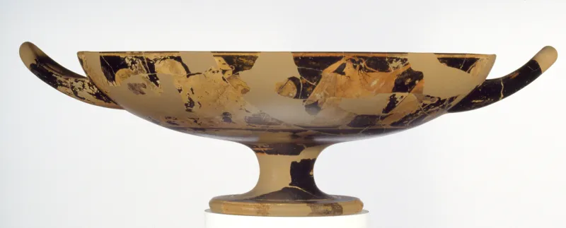 Fragmentary Attic Red-Figure Cup, By Euphronios (Getty 