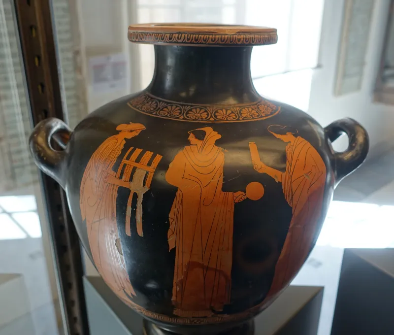 Three Women, Attic Red-Figure Hydria, By The Eupolis Painter, 450-440 Bc, Formerly In The Barberini Museum, Rome - Museo Gregoriano Etrusco - Vatican Museums - 