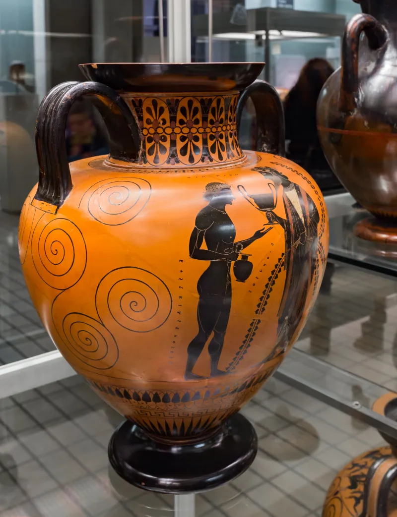 Exekias - Abv 143 1 - Achilleus And Penthesilea - Oinopion And Dionysos - London Bm 1836-0224-127 - 