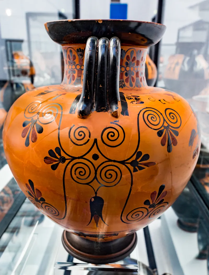 Exekias - Abv 144 6 - Animal Frieze - Aias Carrying The Body Of Achilleus - München As 1470 - 