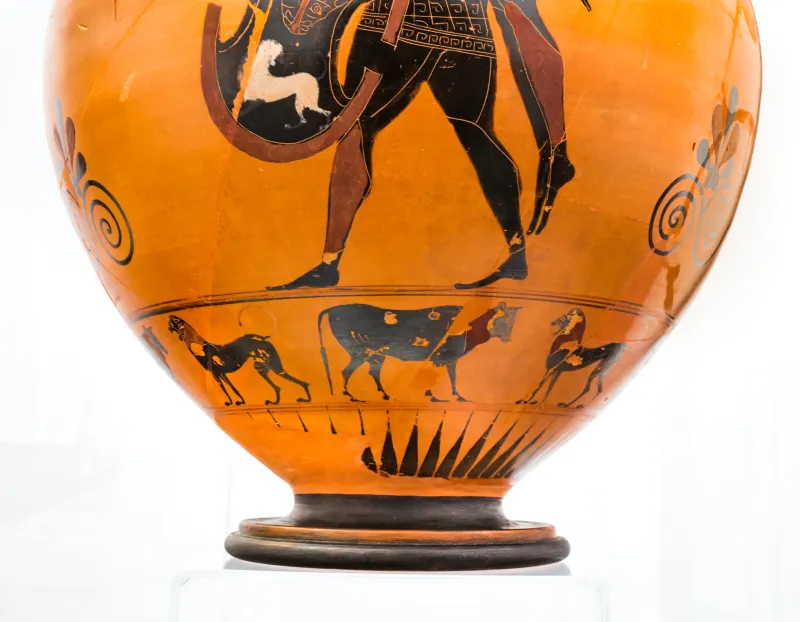 Exekias - Abv 144 6 - Animal Friezes - Aias Carrying The Body Of Achilleus - München As 1470 - 
