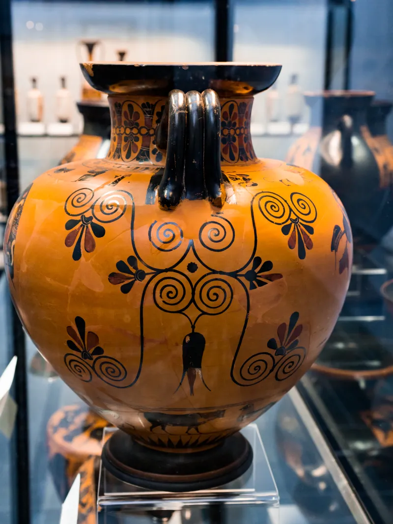 Exekias - Abv 144 6 - Animal Friezes - Aias Carrying The Body Of Achilleus - München As 1470 - 
