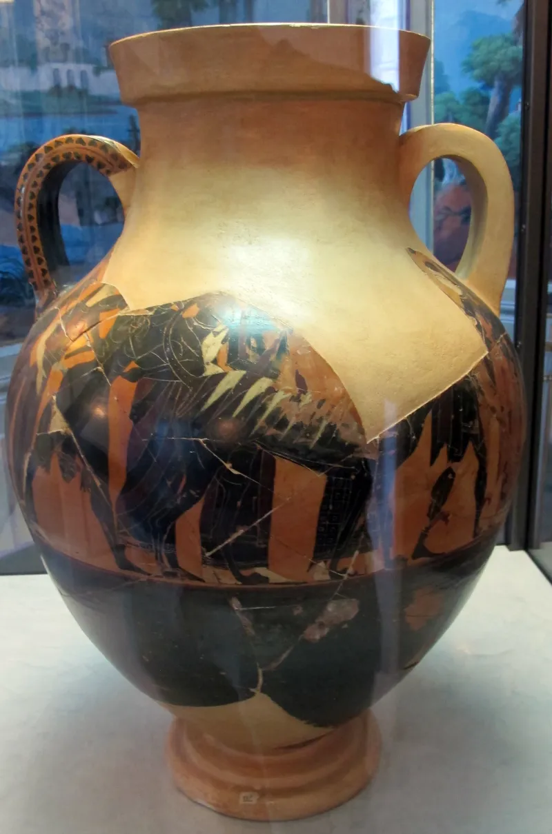 Exekias, Anfora Con Ercole Tra Gli Dei Ed Ercole E Cerbero, 550-540 