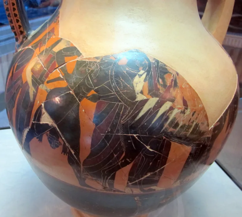 Exekias, Anfora Con Ercole Tra Gli Dei Ed Ercole E Cerbero, 550-540 