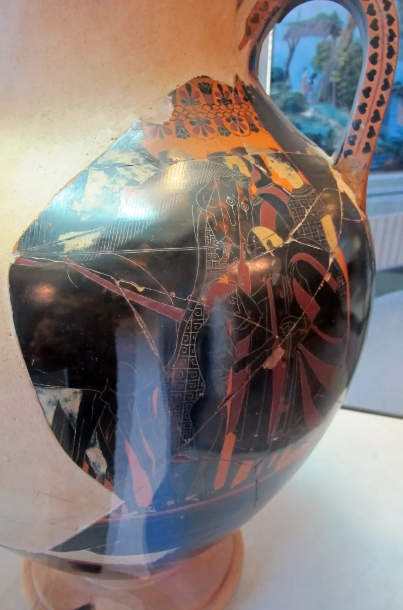 Exekias, Anfora Con Ercole Tra Gli Dei Ed Ercole E Cerbero, 550-540 