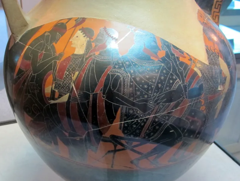 Exekias, Anfora Con Ercole Tra Gli Dei Ed Ercole E Cerbero, 550-540 