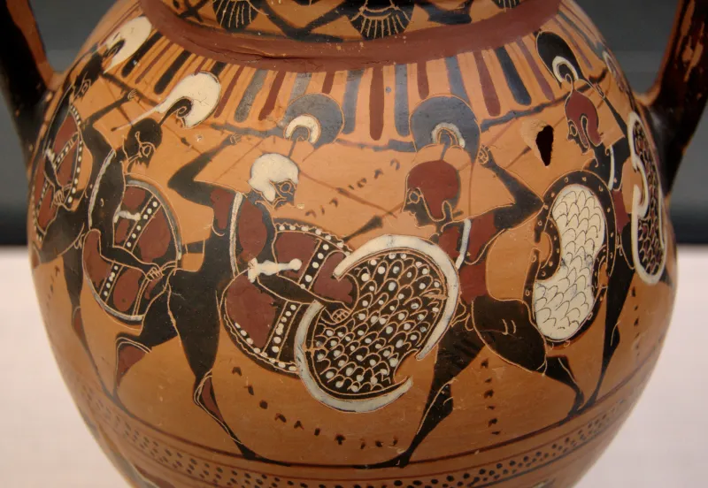 Amphora Phalanx Staatliche Antikensammlungen 