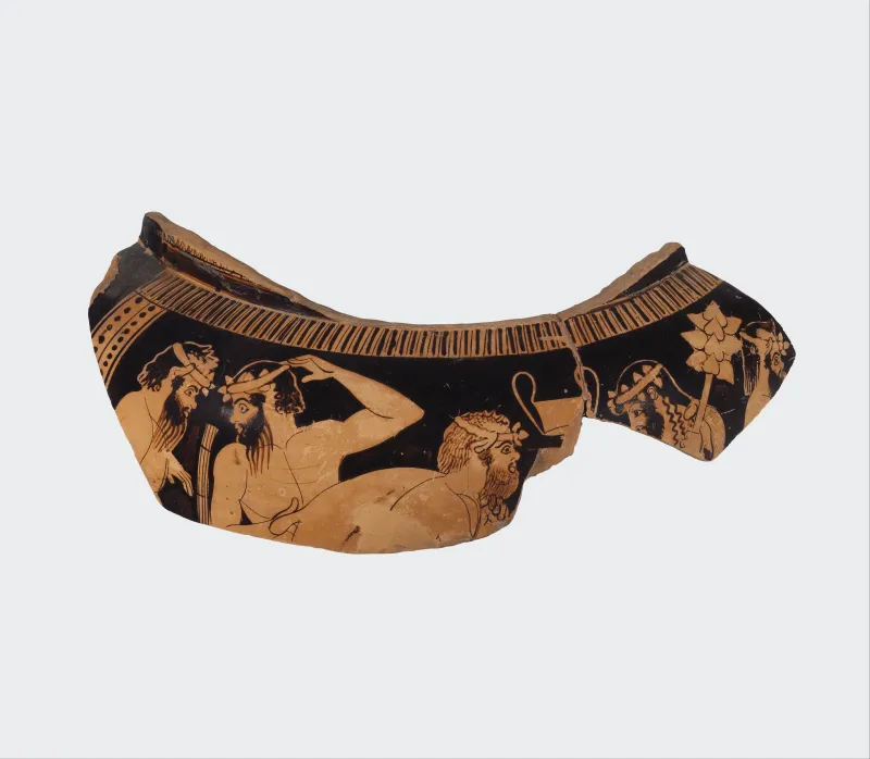 Fragment Of A Terracotta Column-Krater (Mixing Bowl For Wine And Water) Met 