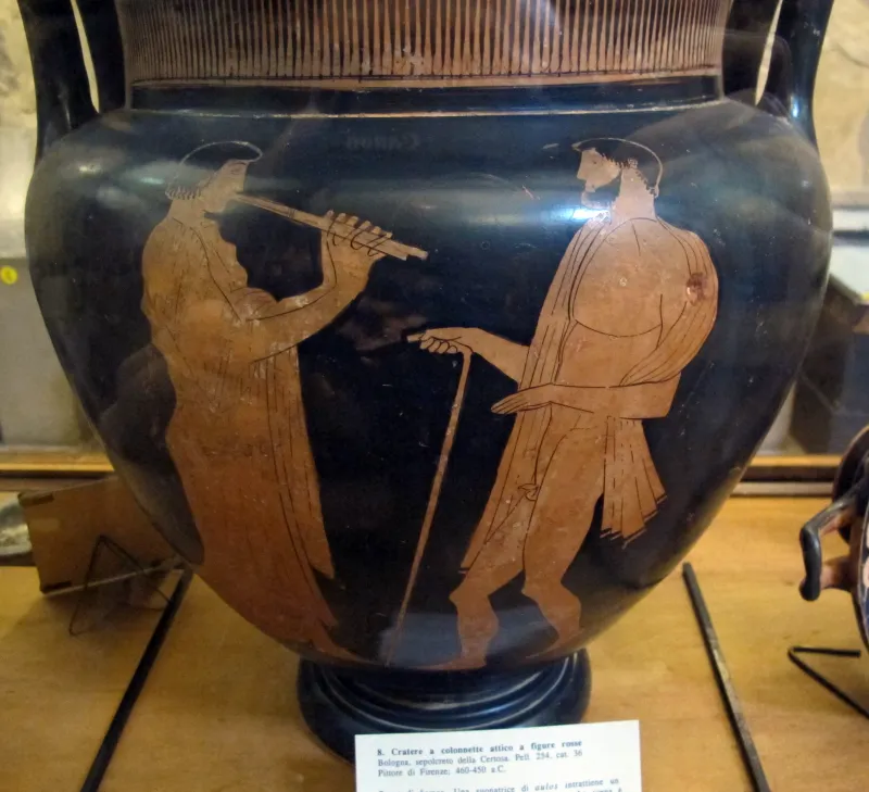 Pittore Di Firenze, Cratere Attico A Colonnette, Da Sepolcreto Della Certosa, 460-450 