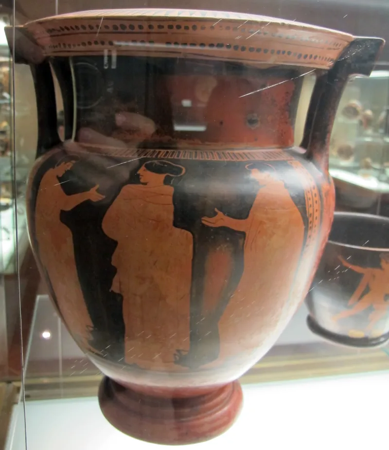 Pittore Di Firenze, Cratere Con Scena Di Komos E Conversazione, 460-50 Ac, 