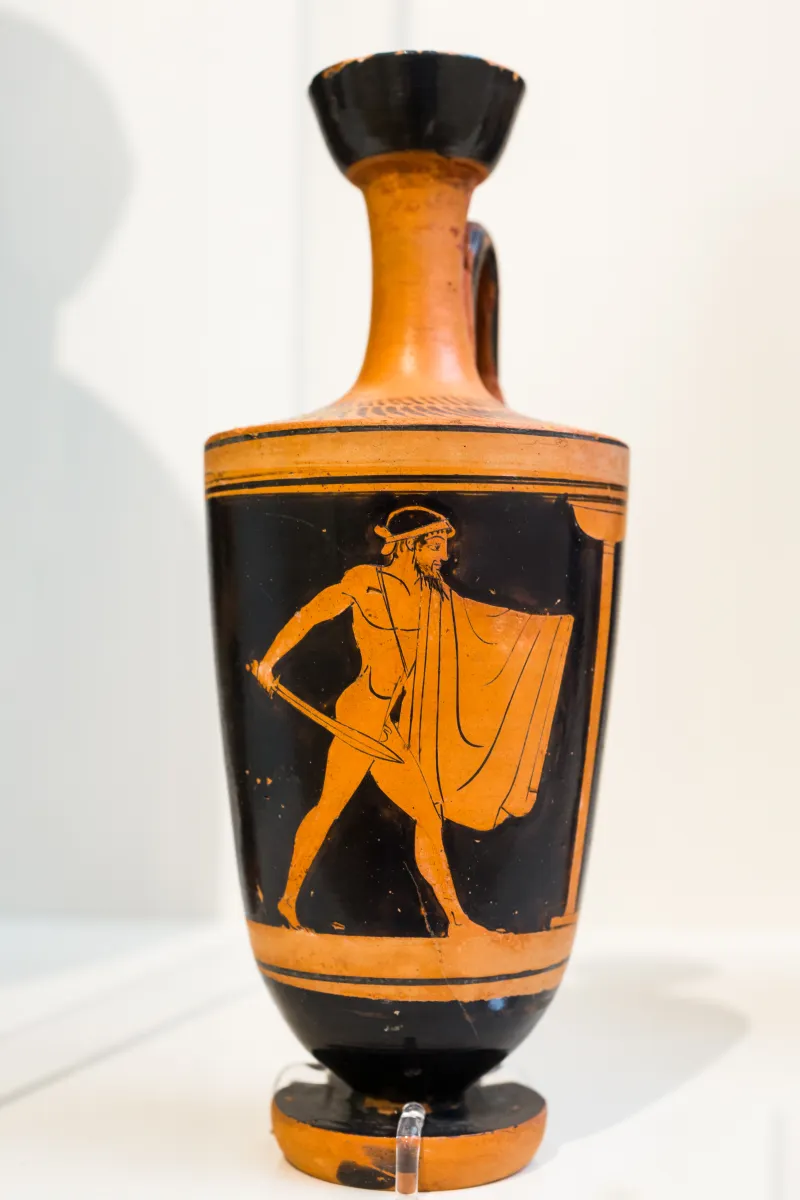 Follower Of Douris - Arv 805 82 - Man With Sword Charging - Athens Nam 