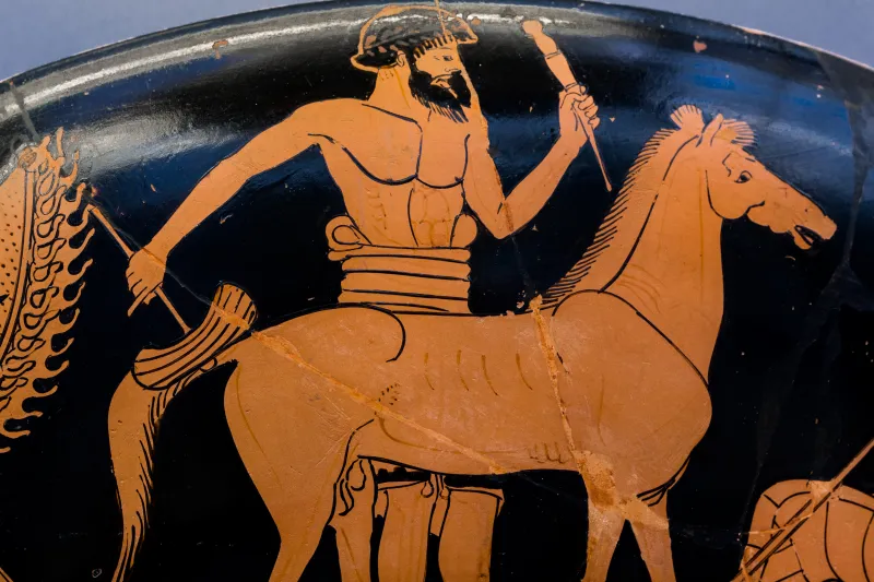 Foundry Painter Arv 401 2 Two Bearded Men - Sculptor Making The Statue Of A Horse - Men And Youths 
