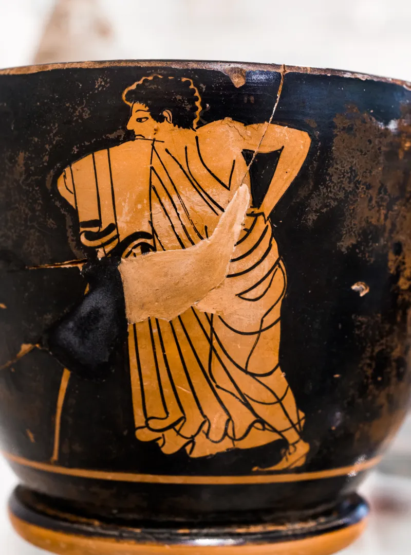 Foundry Painter - Arv 403 37 - Youth With Hoop - Youth And Hare - Athens Nam 