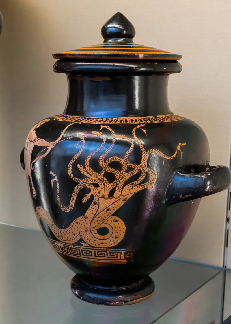 Geras Painter Arv 287 26 Herakles And The Hydra - Herakles And The Lion 