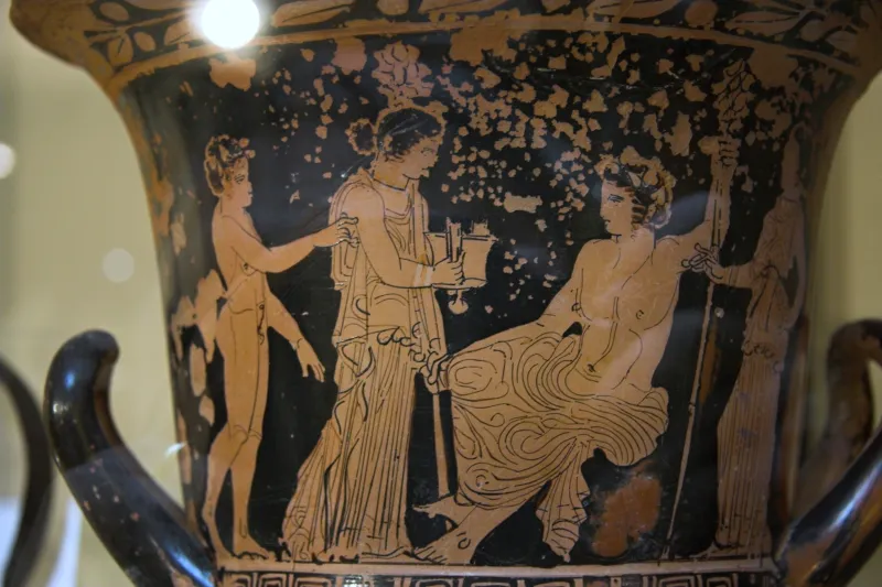 Krater, Red Figure, Giudice Painter, 420-410 Bc, Youthful Dionysos, Am Agrigento, 