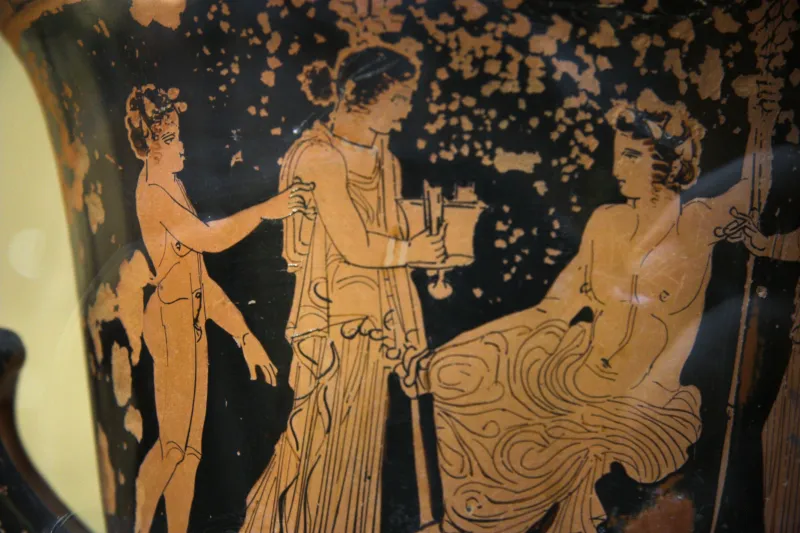 Krater, Red Figure, Giudice Painter, 420-410 Bc, Youthful Dionysos, Am Agrigento, 