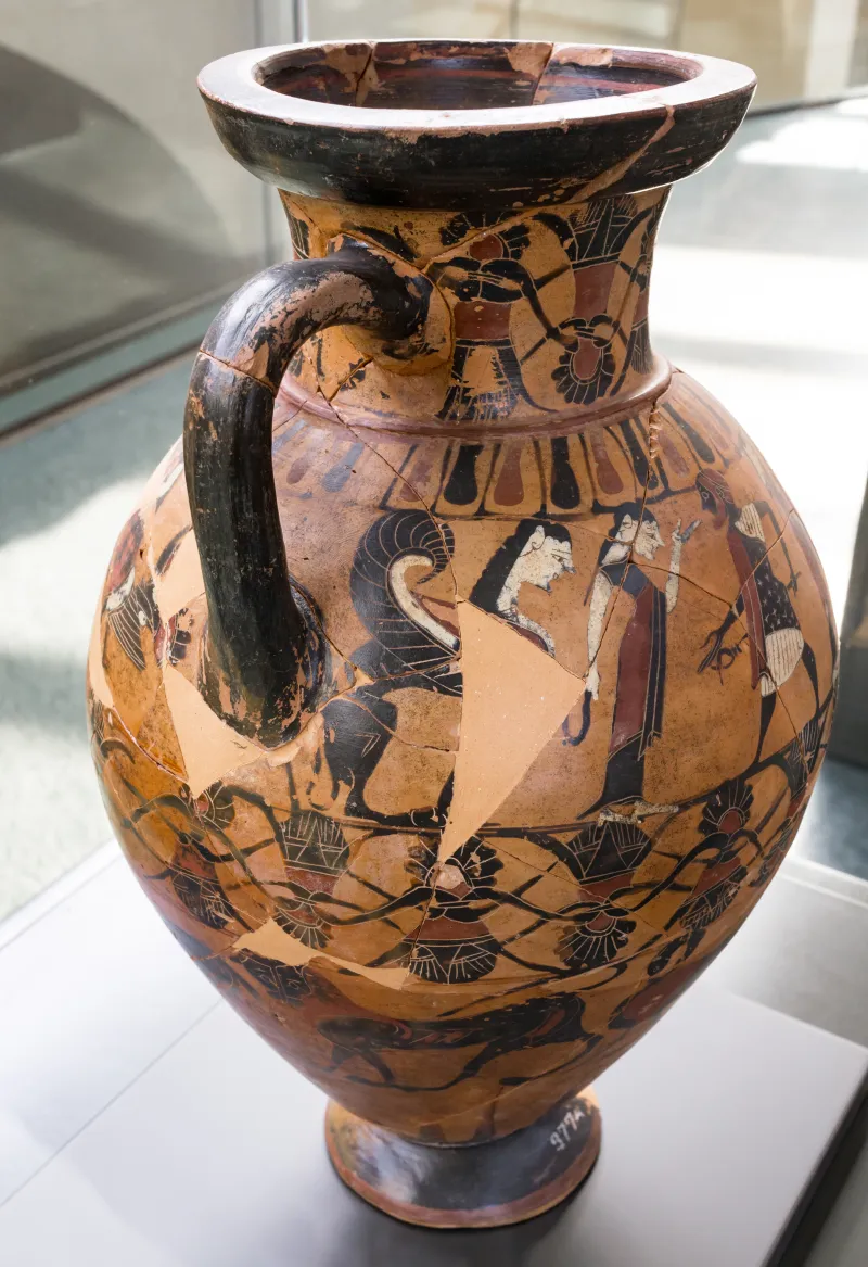 Goltyr Painter - Abv 103 116 - Hermes With Women And Man Between Sphinxes - Dancing Man Between Sphinxes And Cocks - Animal Frieze - Firenze Man 3774 - 