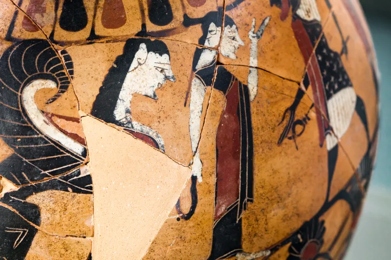 Goltyr Painter - Abv 103 116 - Hermes With Women And Man Between Sphinxes - Dancing Man Between Sphinxes And Cocks - Animal Frieze - Firenze Man 3774 - 