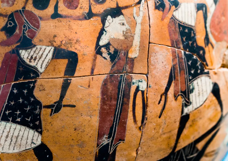 Goltyr Painter - Abv 103 116 - Hermes With Women And Man Between Sphinxes - Dancing Man Between Sphinxes And Cocks - Animal Frieze - Firenze Man 3774 - 