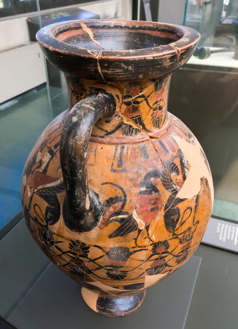 Goltyr Painter - Abv 103 116 - Hermes With Women And Man Between Sphinxes - Dancing Man Between Sphinxes And Cocks - Animal Frieze - Firenze Man 3774 - 