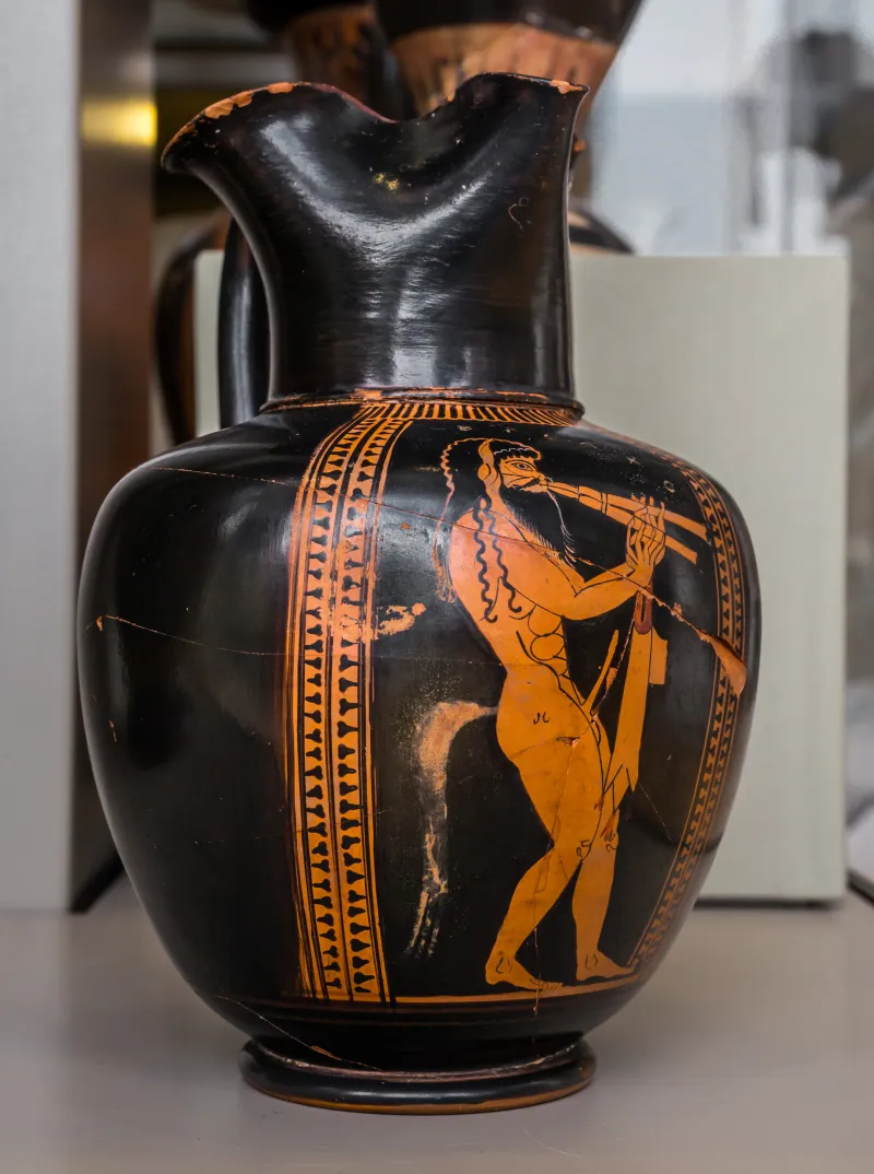 Goluchow Painter Arv 10 3 Satyr Playing Auloi 