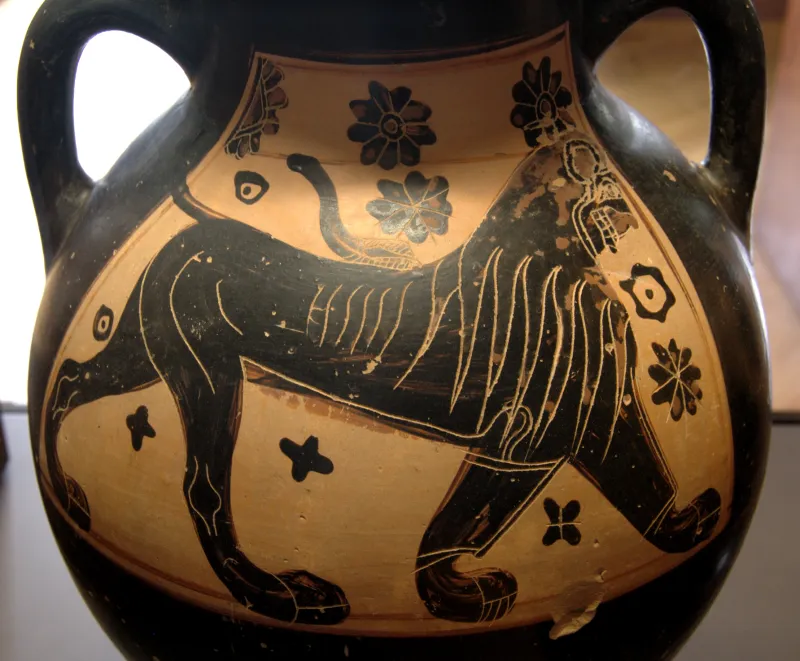 Amphora Lion Louvre 