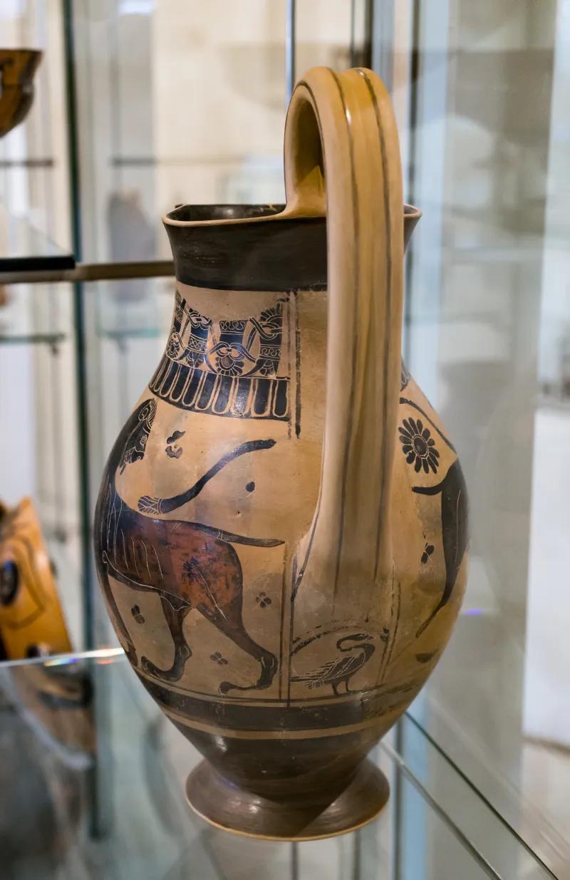 Gorgo Painter - Abv 9 11 - Confronted Lions - Tübingen Mut 28-5445 - 