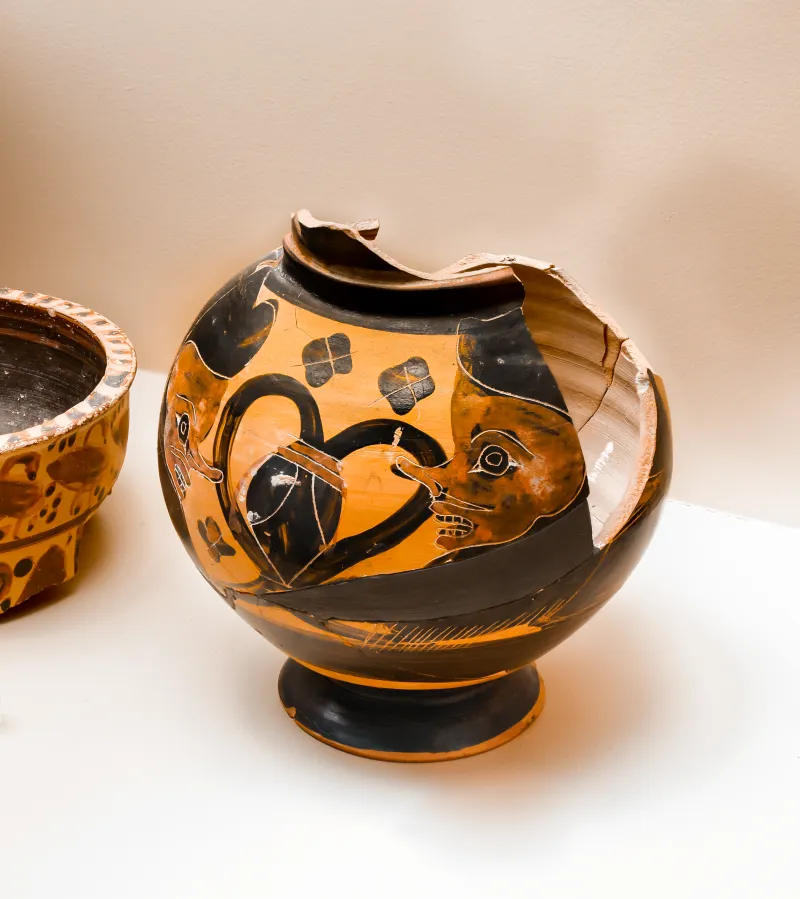 Manner Of The Gorgo Painter - Abv 10 1Bis - Heads Of Satyrs - Athens Agora Museum P 24945 - 