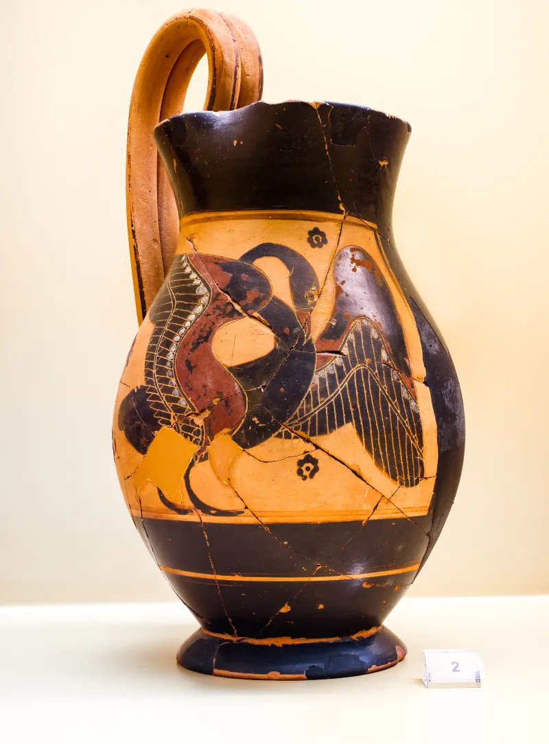 Manner Of The Gorgo Painter - Abv 10 5 - Swan - Athens Agora Museum P 15002 - 