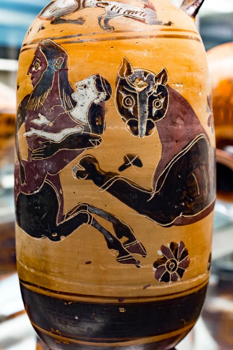Manner Of The Gorgo Painter - Abv 11 20 - Herakles With Nessos And Deianeira - London Bm 1883-0104-1 - 