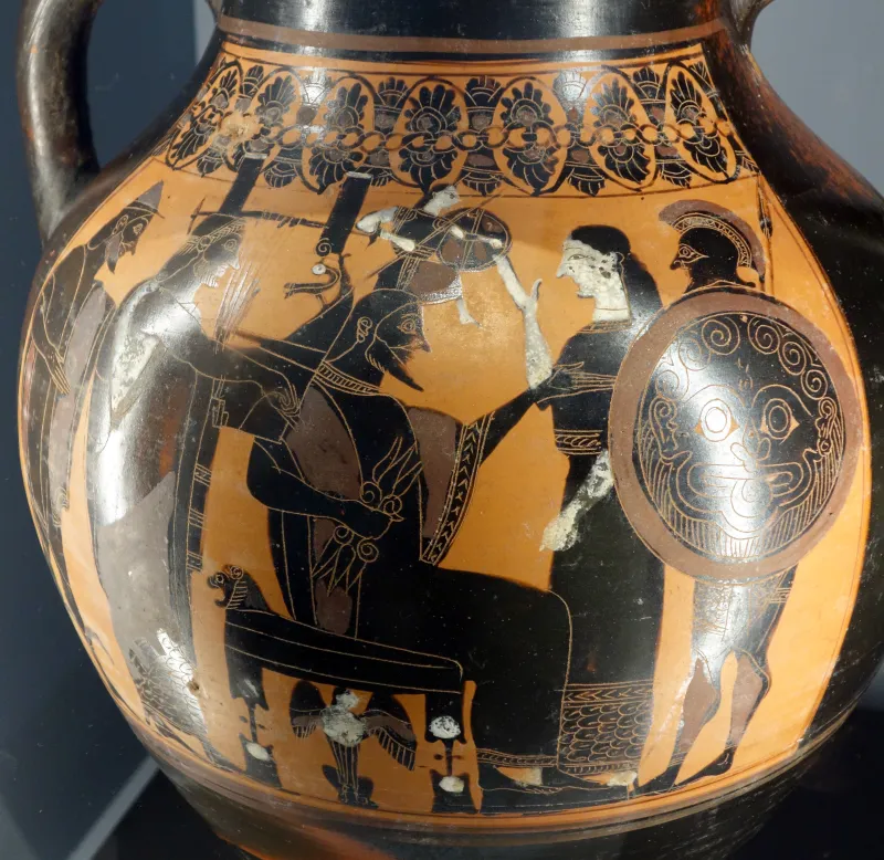 Black-Figure Amphora Birth Of Athena (Boston Mfa 