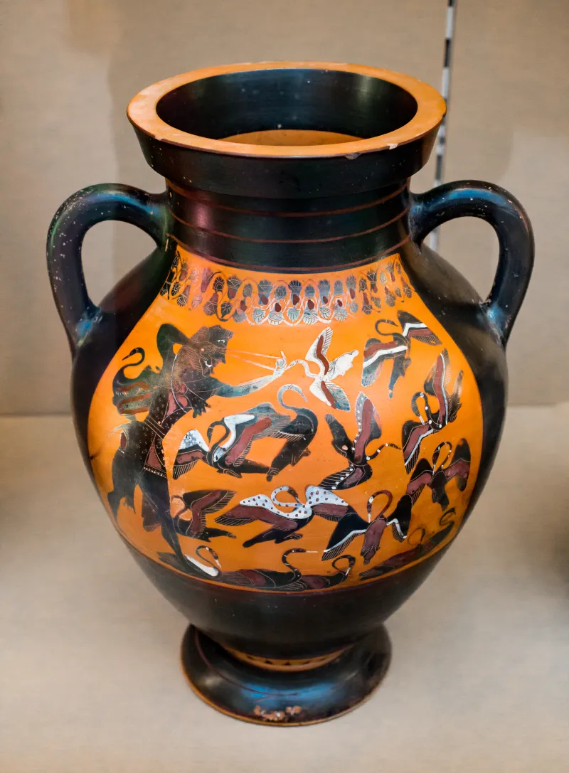 Group E - Abv 134 28 - Herakles And The Stymphalian Birds - Maenads And Satyrs - London Bm 1843-1103-40 - 