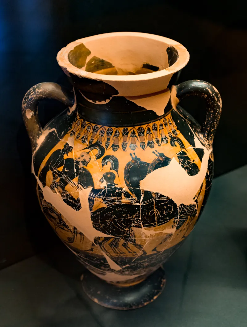 Group E - Abv 135 32- Fight With Chariot - Dionysos And Ariadne Between Satyrs - Chiusi Man 1806 - 