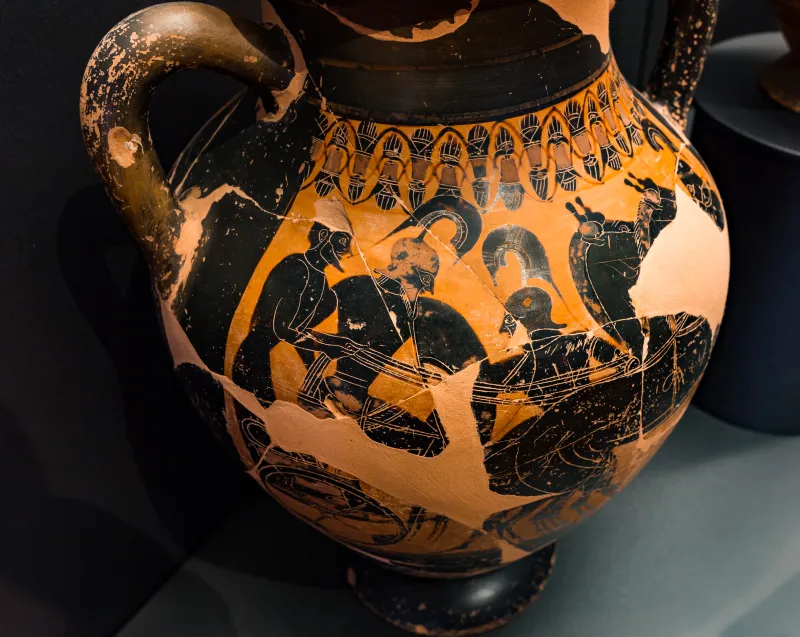 Group E - Abv 135 32- Fight With Chariot - Dionysos And Ariadne Between Satyrs - Chiusi Man 1806 - 