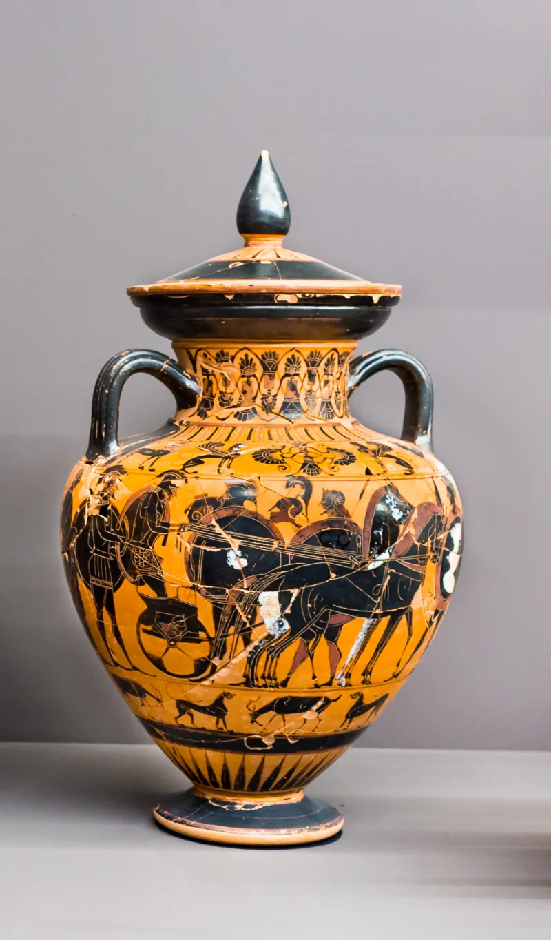 Group E - Abv 137 Extra - Theseus And The Minotauros - Warriors Departing With Chariot - Potenza Mandbda 405362 - 
