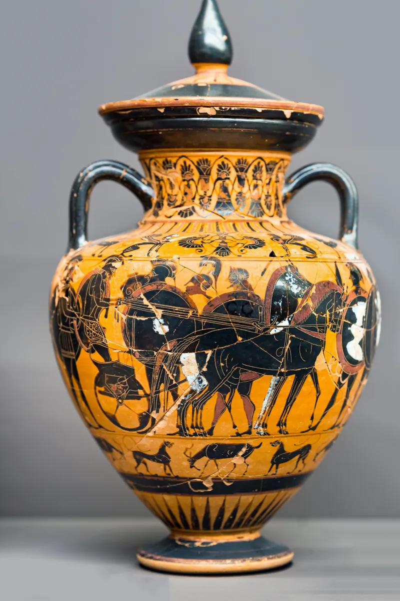 Group E - Abv 137 Extra - Theseus And The Minotauros - Warriors Departing With Chariot - Potenza Mandbda 405362 - 