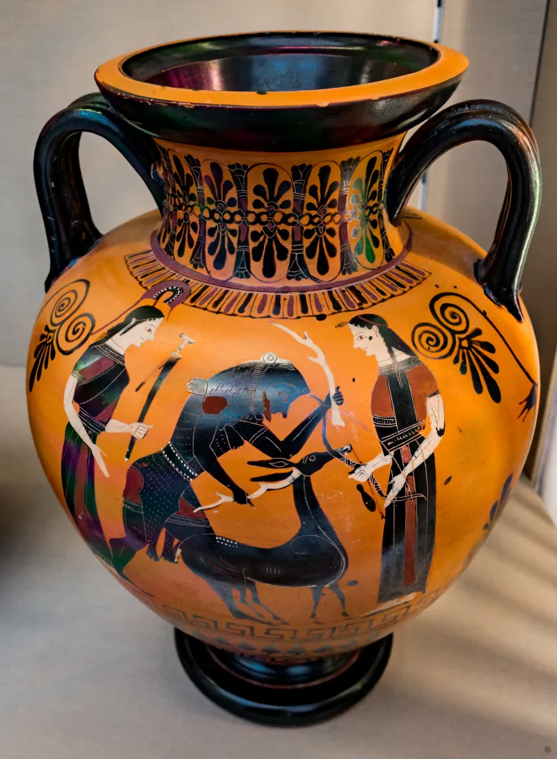 Near Group E - Abv 139 10 - Herakles And The Keryneian Hind - Warrior Between Youth And Woman - London Bm 1843-1103-80 - 