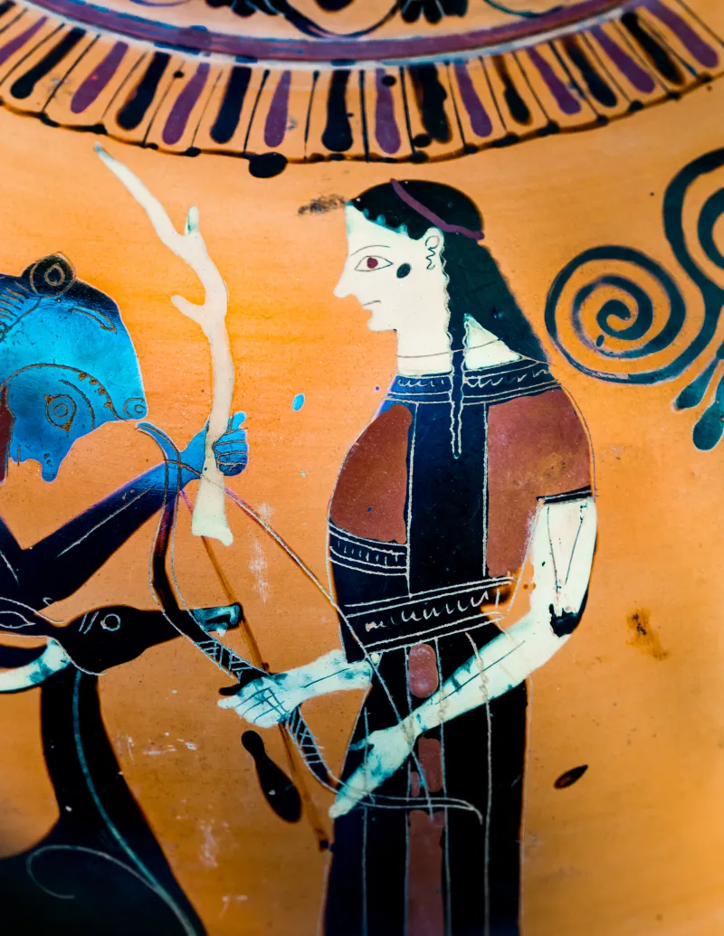 Near Group E - Abv 139 10 - Herakles And The Keryneian Hind - Warrior Between Youth And Woman - London Bm 1843-1103-80 - 
