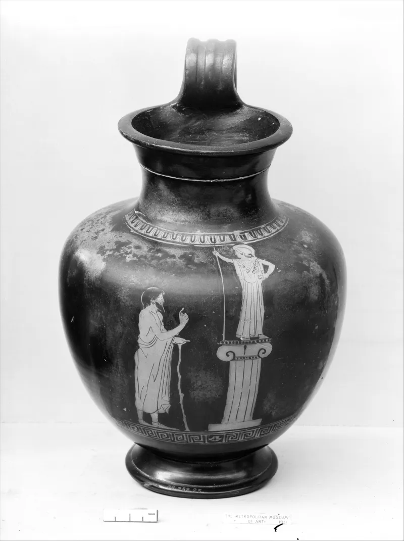 Terracotta Oinochoe- Olpe (Jug) Met 