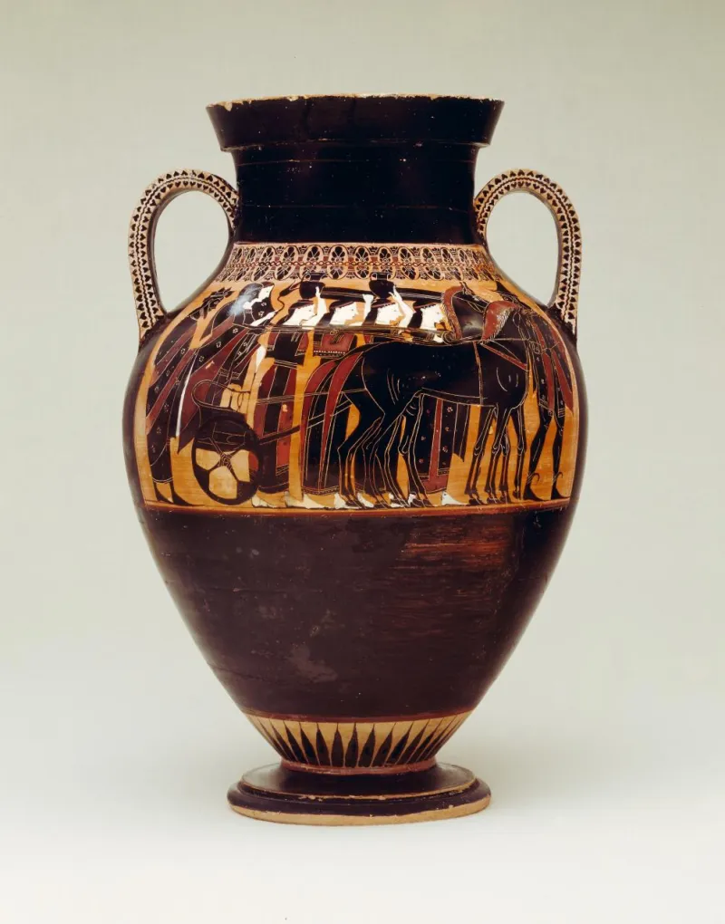 Attic Black-Figure Amphora Ca 540 Bce Cc0 Pub Dom From Ngv Collection Online 
