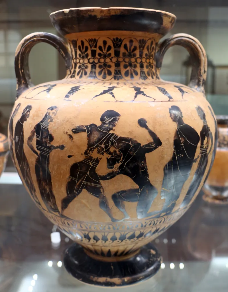 Gruppo Di Londra B174, Anfora A Collo Distinto Con Teseo E Il Minotauro, 550-540 Ac Ca, Da Marsciano, Valentino 