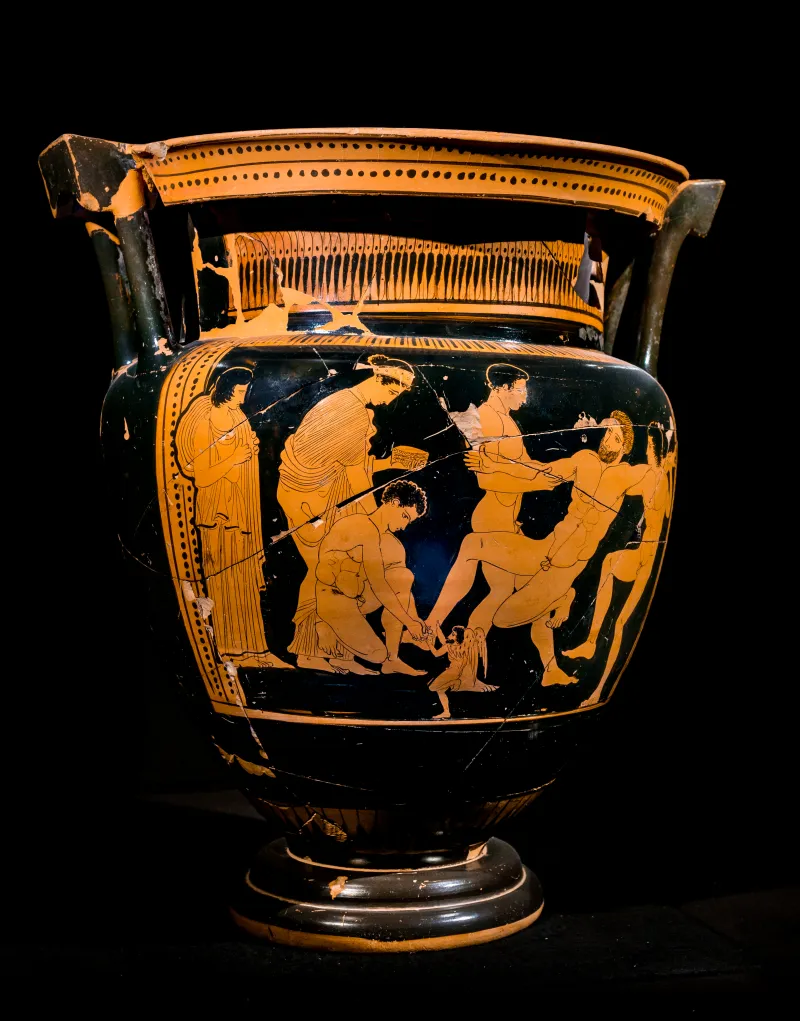Comparable To The Group Of Polygnotos Arv Extra - Death Of Talos - Draped Youths 