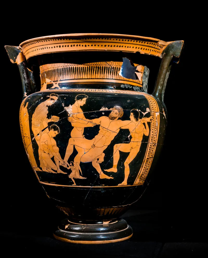 Comparable To The Group Of Polygnotos Arv Extra - Death Of Talos - Draped Youths 