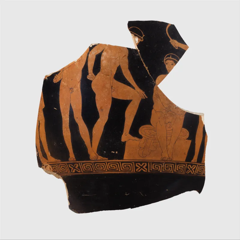 Fragment Of A Terracotta Bell-Krater (Bowl For Mixing Wine And Water) Met 