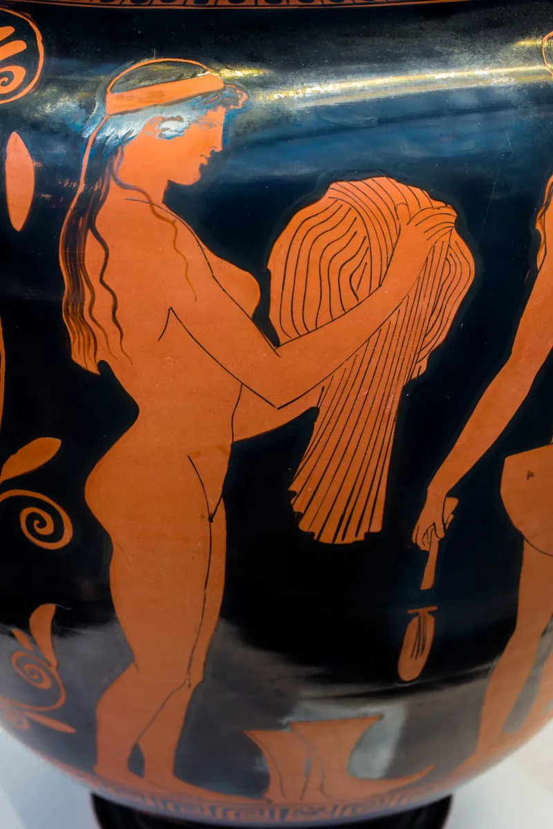 Group Of Polygnotos Arv 1051 18 Three Women Washing Themselves At Perirrhanterion - Three Draped Women 